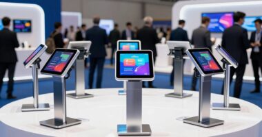 top rated trade show tablet stands