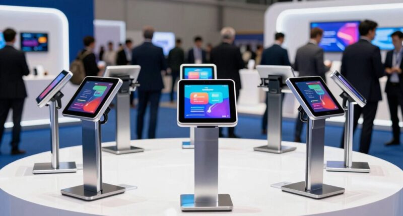 top rated trade show tablet stands