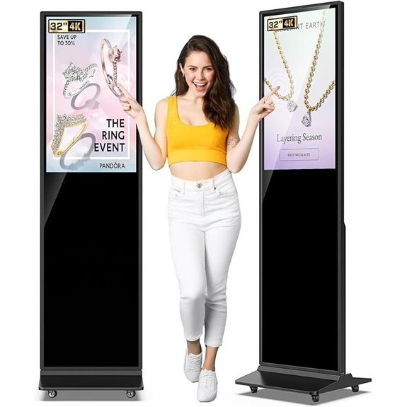 Digital Signage Display with Touchscreen and WiFi