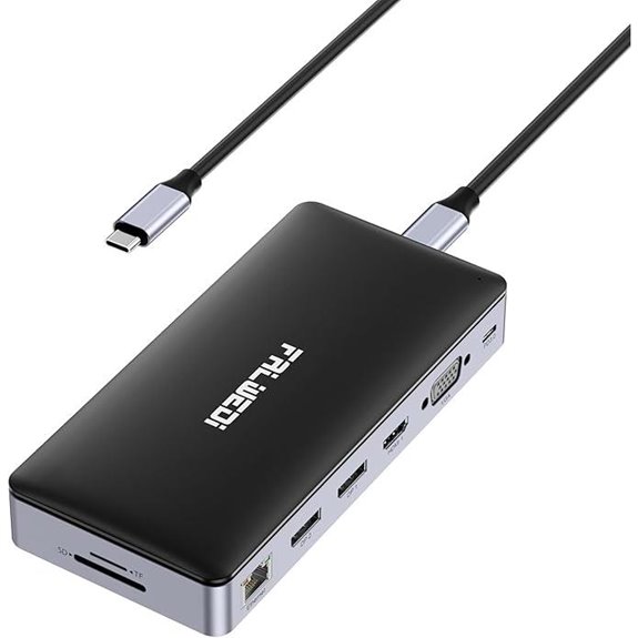 USB C Docking Station with Triple Display & Ports