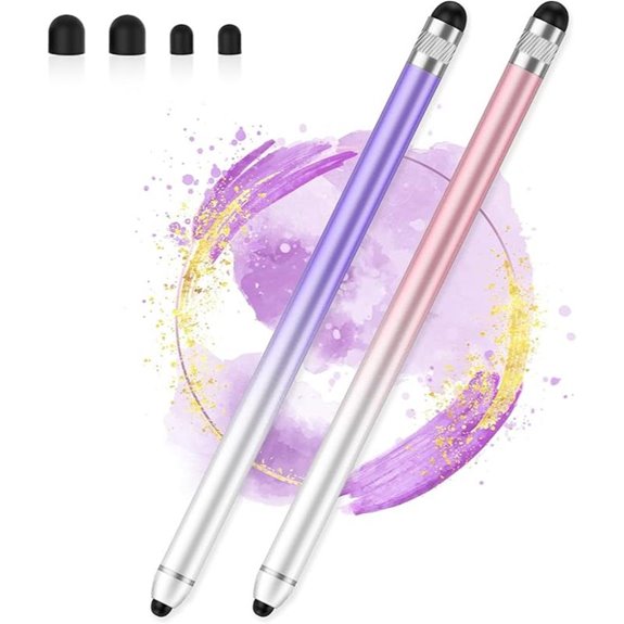 Dual-end Stylus Pen for Touchscreens (2 Pack)