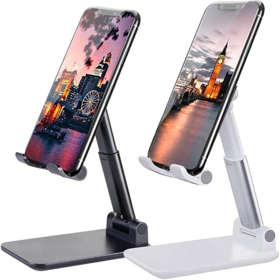 2 Pcs Adjustable Portable Phone Stands for Smartphones