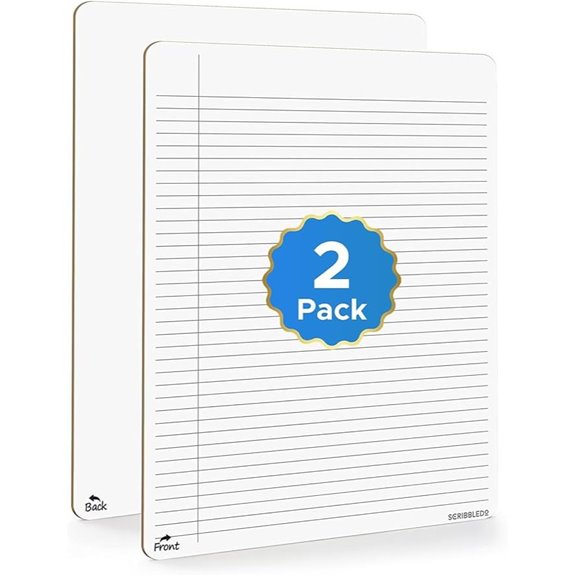 Scribbledo 2-Pack Reusable Dry Erase Lapboards