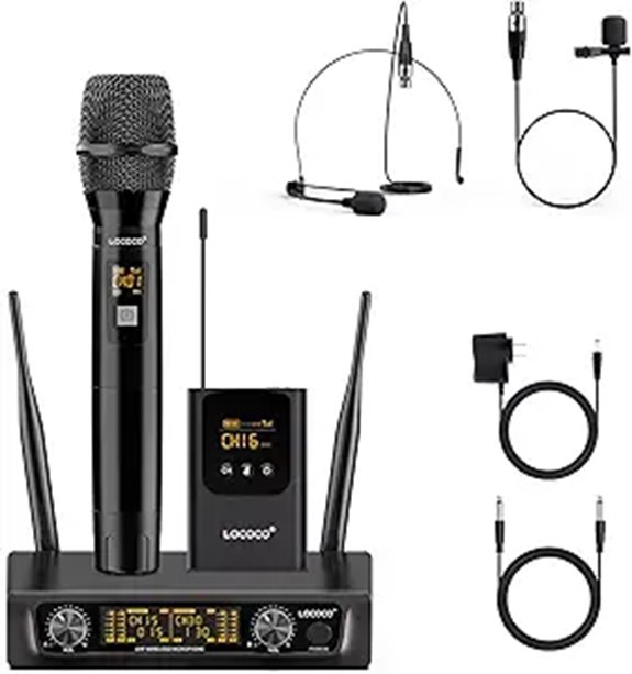 UHF Wireless Microphone System with Multiple Mics