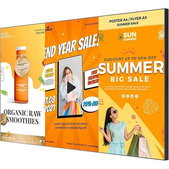 43 4K UHD Wall Mount Digital Signage Display