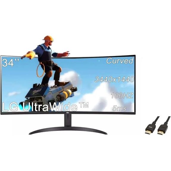 LG 34 UltraWide Curved Monitor with HDR and FreeSync