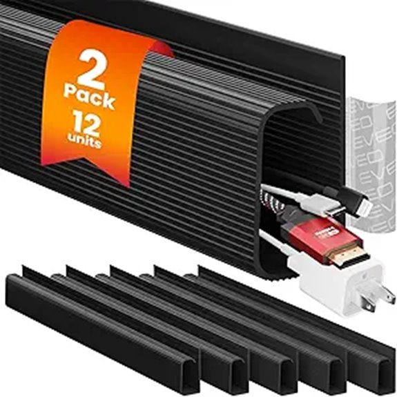 EVEO Under Desk Cable Management Kit (12 Units)