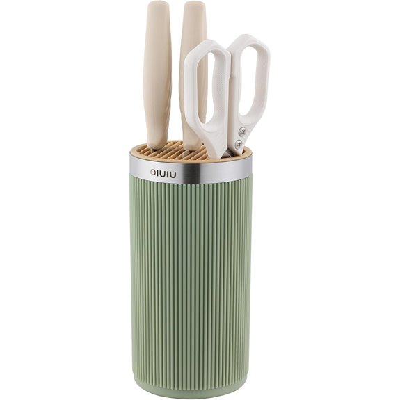 OLULU Universal Round Knife Block Holder Organizer