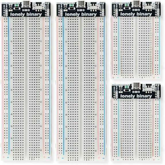 Solderless Breadboard Power Supply Kit with USB-C Modules