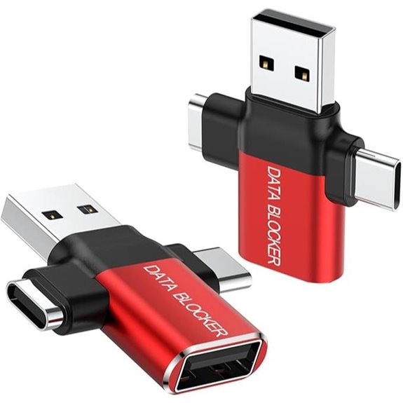 4-in-1 USB Data Blocker for iPhone & USB Devices (2-Pack)