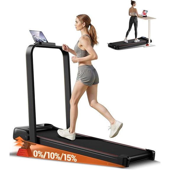 4-in-1 Incline Walking Treadmill with Foldable Design