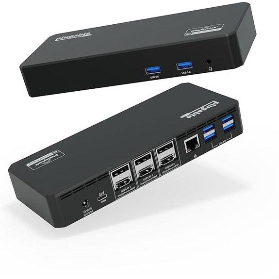 Plugable 12-in-1 USB-C Triple Monitor Dock