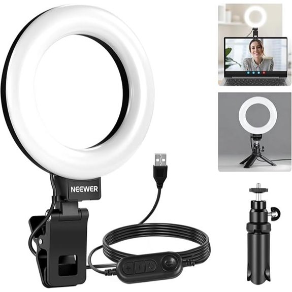 NEEWER 5 Ring Light for Video & Streaming