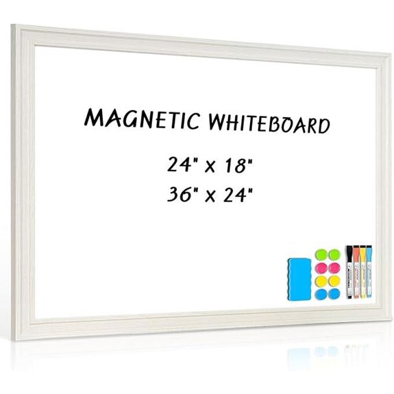 vintage wooden framed whiteboard
