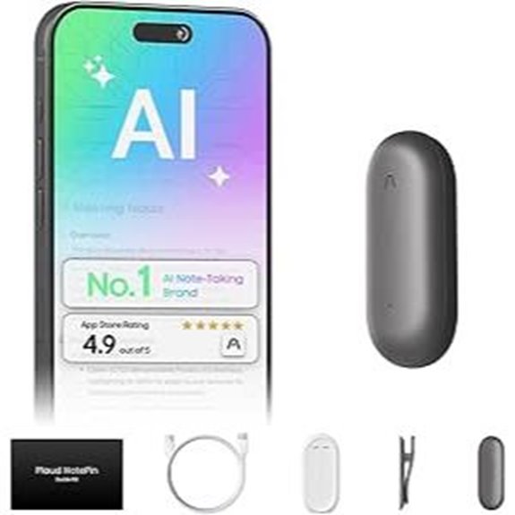 Plaud NotePin AI Voice Recorder with 64GB Memory