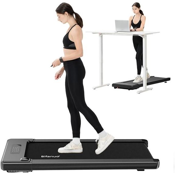 Bifanuo Walking Pad Treadmill with Remote and LED