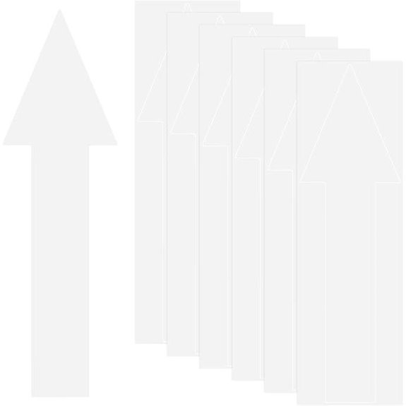 6-Pack 12x4 Inch Waterproof Arrow Stickers