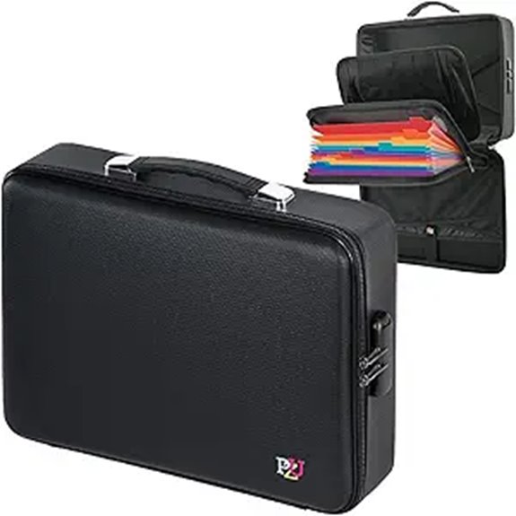 Fireproof Document Safe with Lock and Waterproof Design