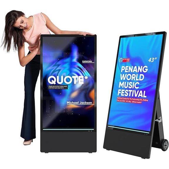 waterproof portable digital signage