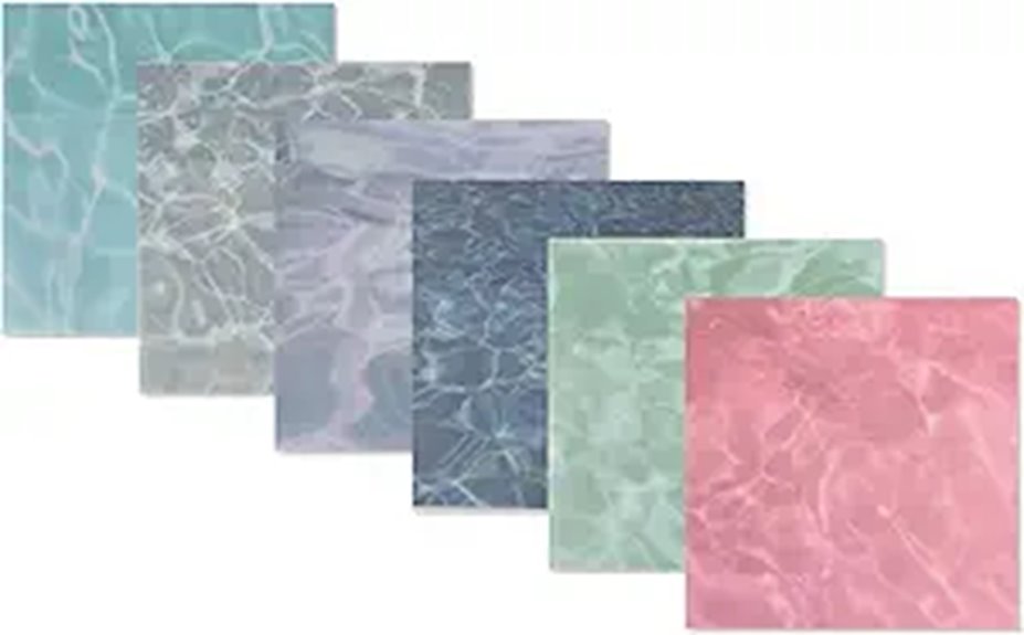 Buqoo 3x3 Waterproof Sticky Notes 6-Pack