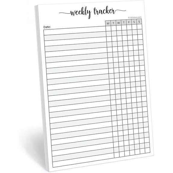 321Done Weekly Habit Tracker Notebook