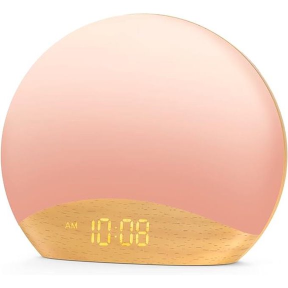HOUSBAY White Noise Sunrise Alarm Clock with Sounds