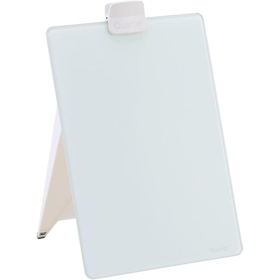 Quartet Glass Whiteboard Desktop Easel with Marker