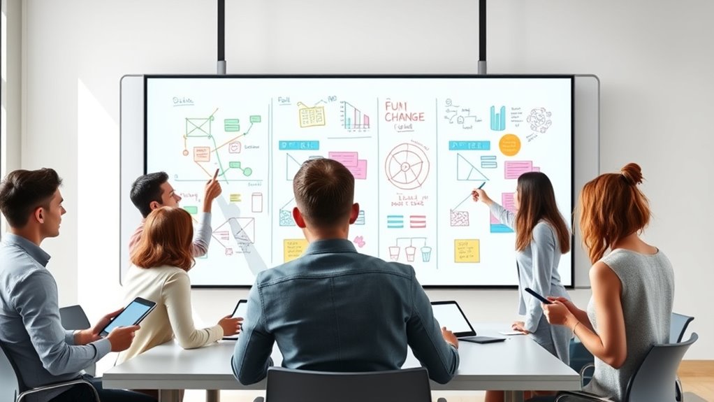 whiteboard features for collaboration