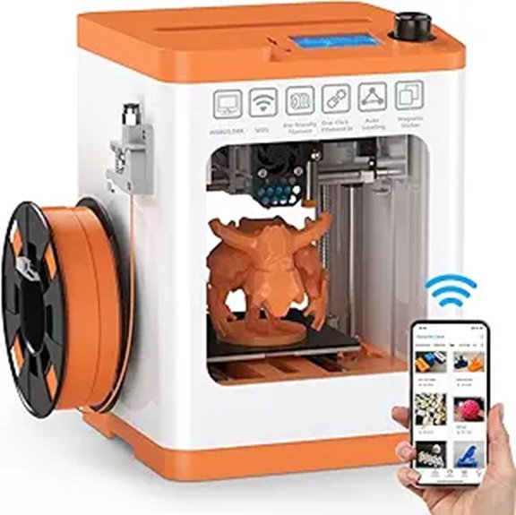 Upgraded Tina2S 3D Printer with WiFi & Auto Bed Leveling