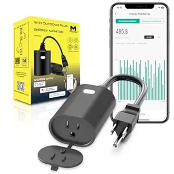 Minoston WiFi Outdoor Smart Plug with Energy Monitoring