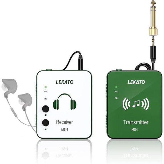 LEKATO Wireless In-Ear Monitor System (2.4G Stereo)