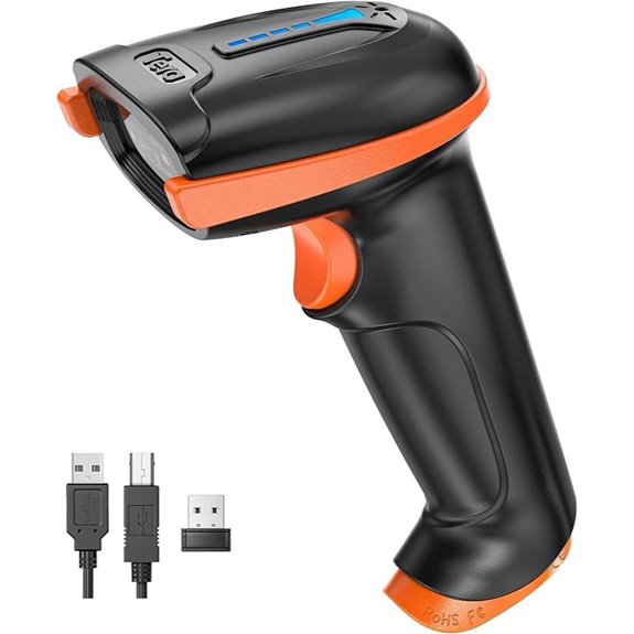 Tera 1D/2D Wireless Wired Barcode Scanner with Battery
