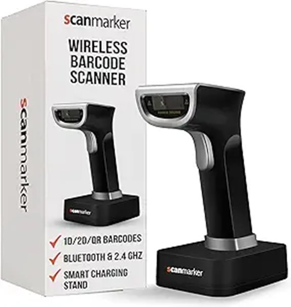Wireless Barcode Scanner with Bluetooth & 2.4G Modes