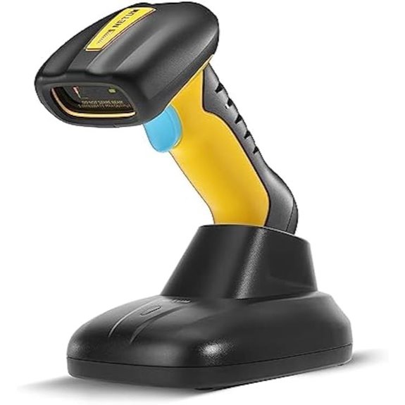 NETUM Wireless Bluetooth Barcode Scanner with Charging Dock