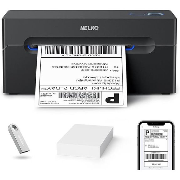 Nelko Bluetooth Wireless 4x6 Shipping Label Printer