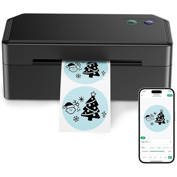 SVANTTO Bluetooth Thermal Label Printer for Shipping