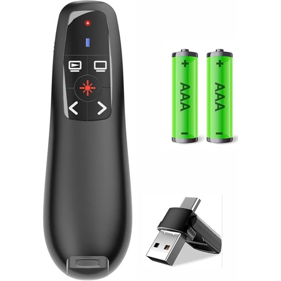 Wireless Presentation Clicker with Volume Control