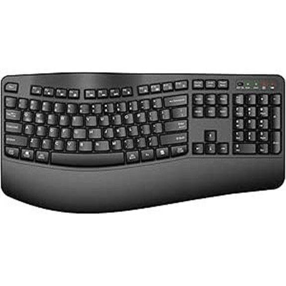 Ergonomic Wireless Keyboard with Wrist Rest