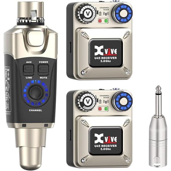 Xvive U45R2 Wireless In-Ear Monitor System Set
