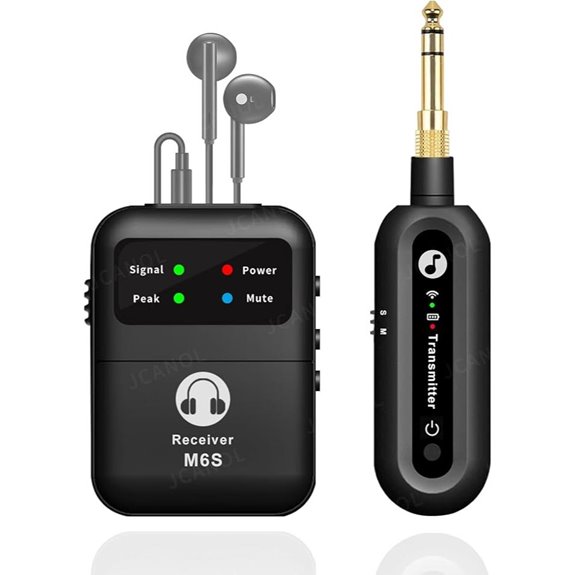 Wireless IEM System with Transmitter and Receiver