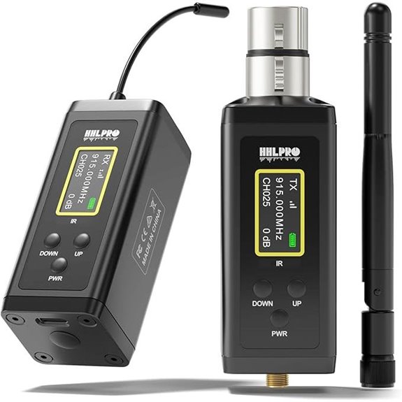 UHF Wireless In-Ear Monitor System with Antenna
