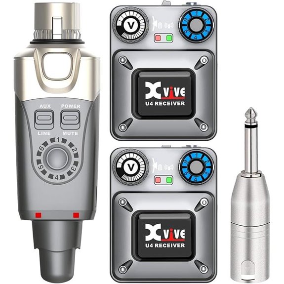 Xvive U4R2 Wireless in-Ear Monitor System with 2 Receivers