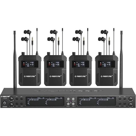 Phenyx Pro 4-Channel Wireless In-Ear Monitor System
