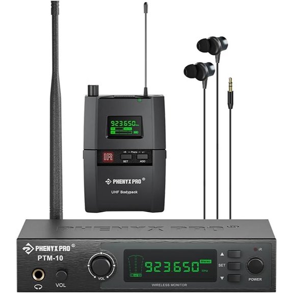 Phenyx Pro UHF Wireless IEM System (PTM-10)