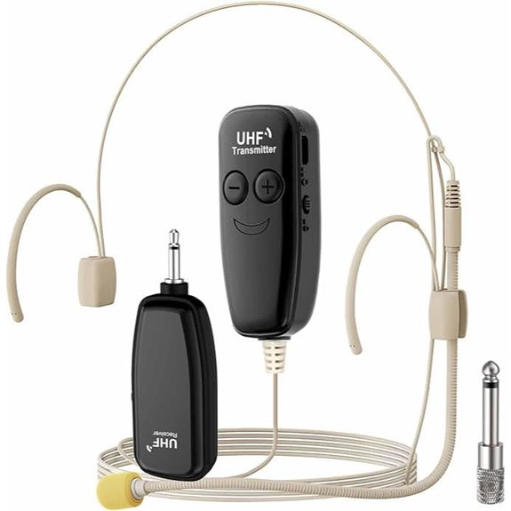 Wireless Headset Microphone with 164ft Range