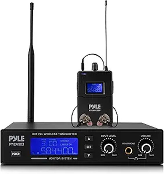 Pyle Wireless In-Ear Monitor System with Noise Cancelling