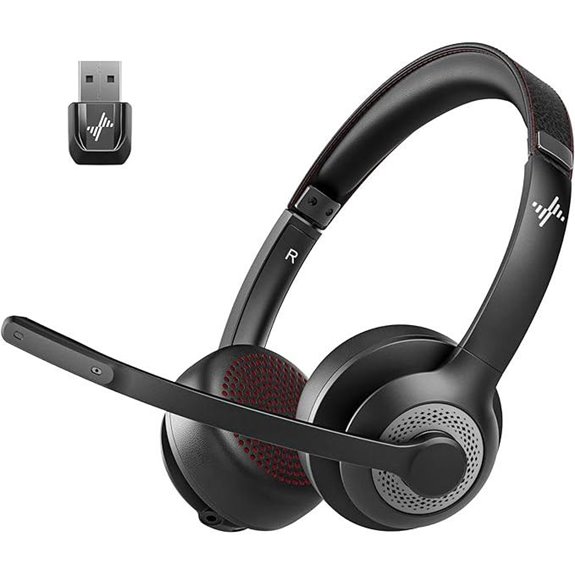 Wireless Bluetooth Headset with Noise Cancelling Microphone