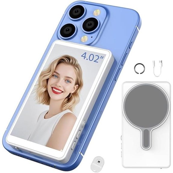 Wireless Phone Vlog Selfie Monitor for Live Streaming