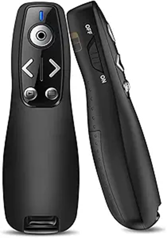 Wireless Presentation Clicker with Hyperlink & Volume Control