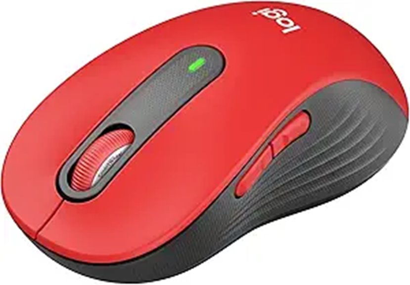 Logitech Wireless Mouse Signature M650 L Red